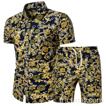 chemise à fleurs pour hommes